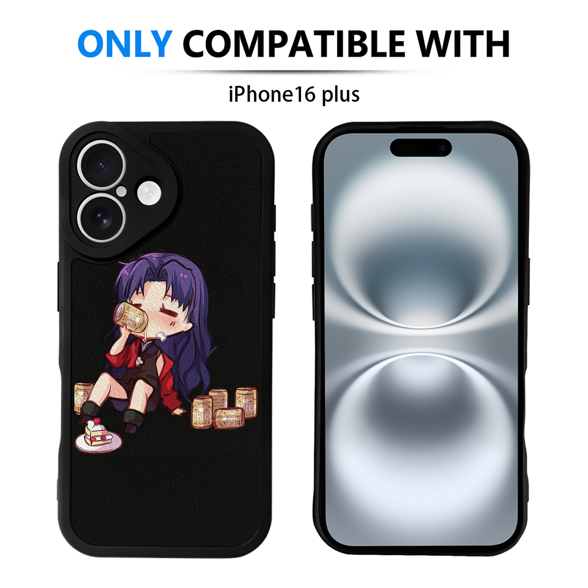（画像用） EVA 新世紀エヴァンゲリオン 【iPhone 16シリーズ対応】シリコンスマホケース（レザー調） 材質：シリコン